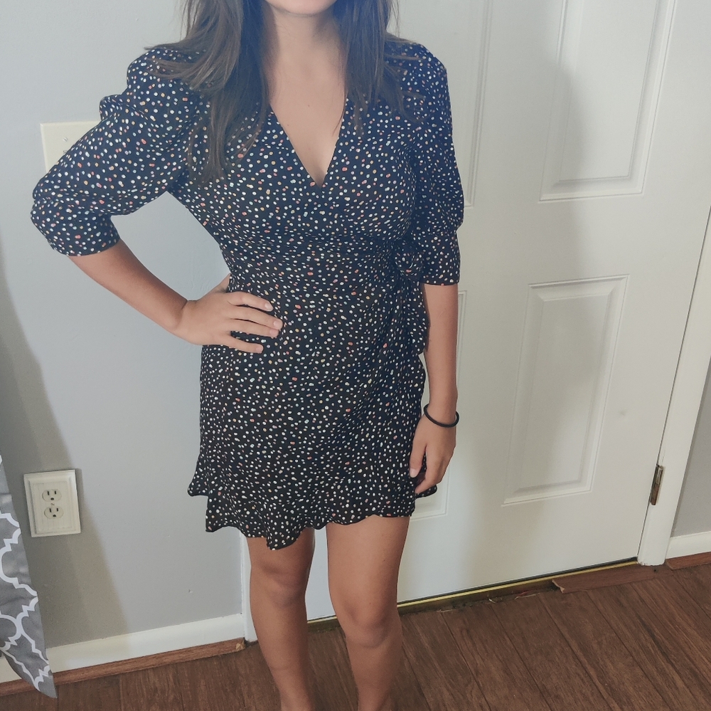 Reformation Deanna Wrap Mini Dress size small